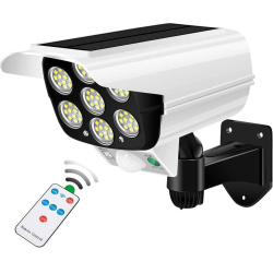 Fake cctv camera housing light