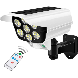Fake cctv camera housing light